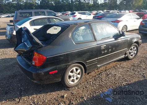 2004 Hyundai Accent Gl/Gt z USA, uszkodzony, nr VIN KMHCG35C44U305301